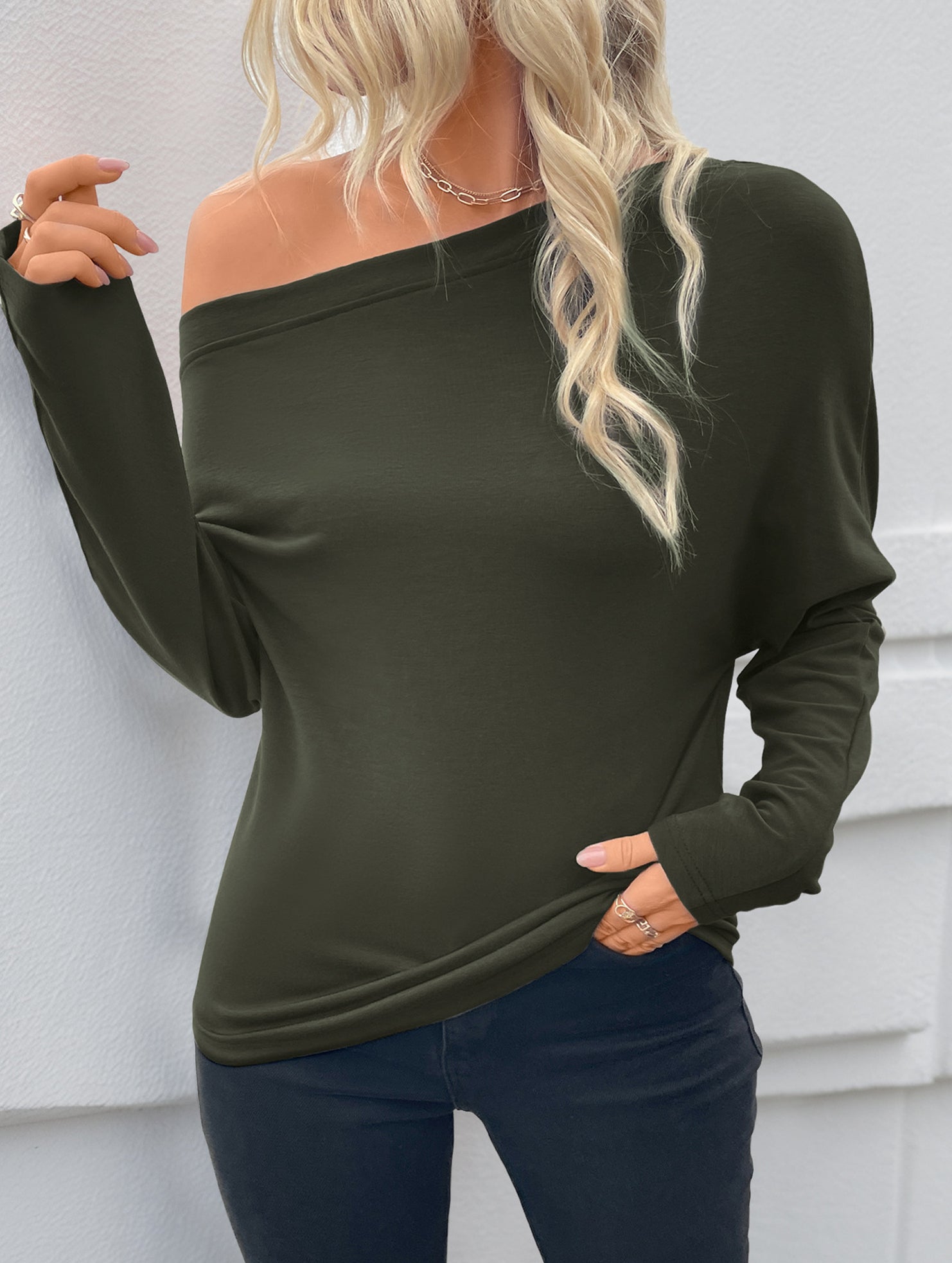 Solid V Neck Casual Ruched Short Sleeve T Shirt_CWTTL01146