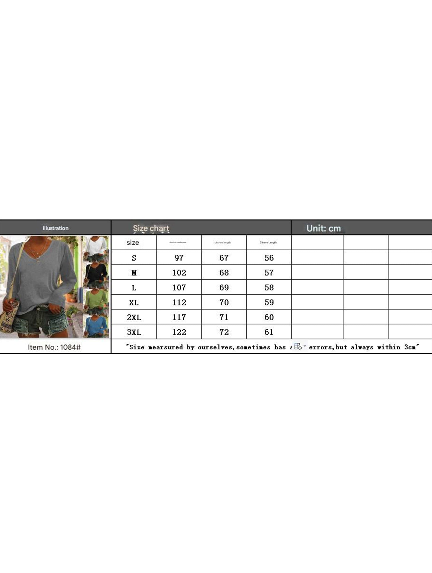 Solid V Neck Loose Long Sleeve T Shirt