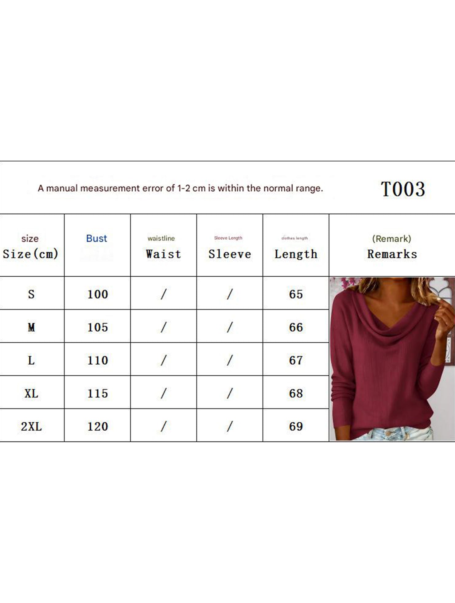 Solid Draped Neck Long Sleeve T Shirt