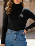 Faux Cashmere Warm Mock Neck Top