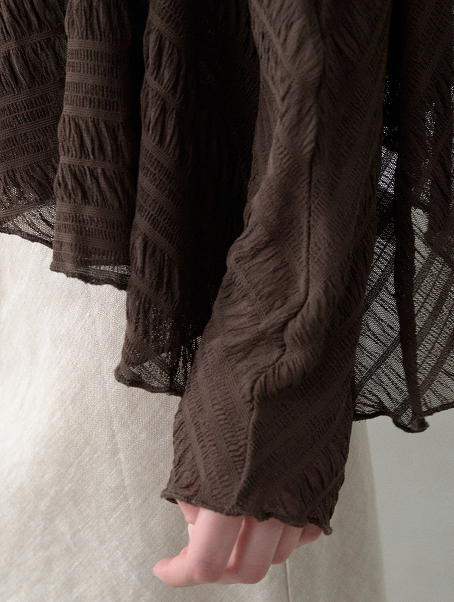 Cutout Batwing Sleeve Sheer Vintage Blouse_CWTTL01208