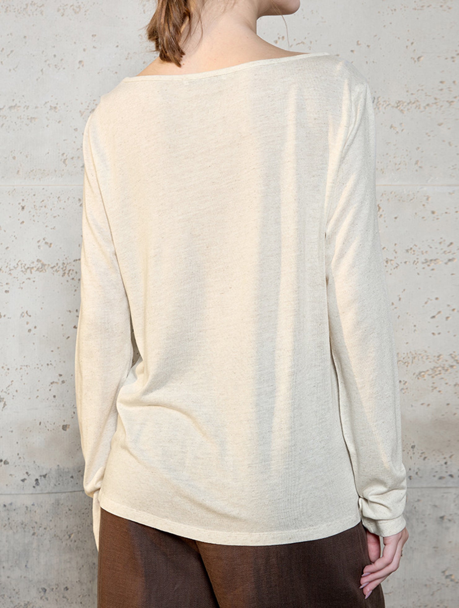 Tencel Linen Sun Protection Long Sleeve Top_CWTTL01211
