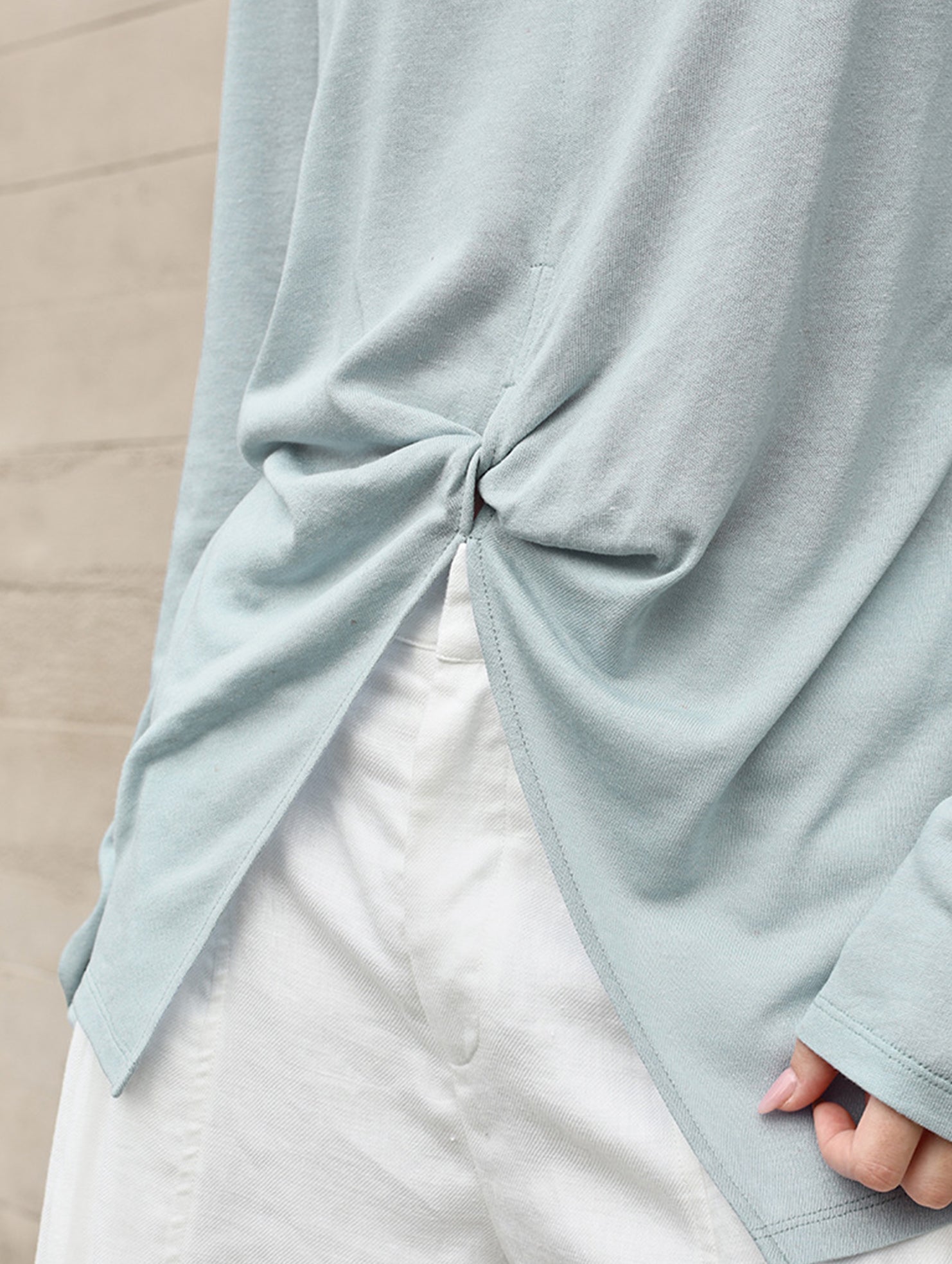 Tencel Linen Sun Protection Long Sleeve Top_CWTTL01211