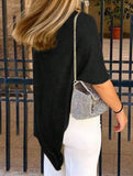 Asymmetrical Hem Casual Top