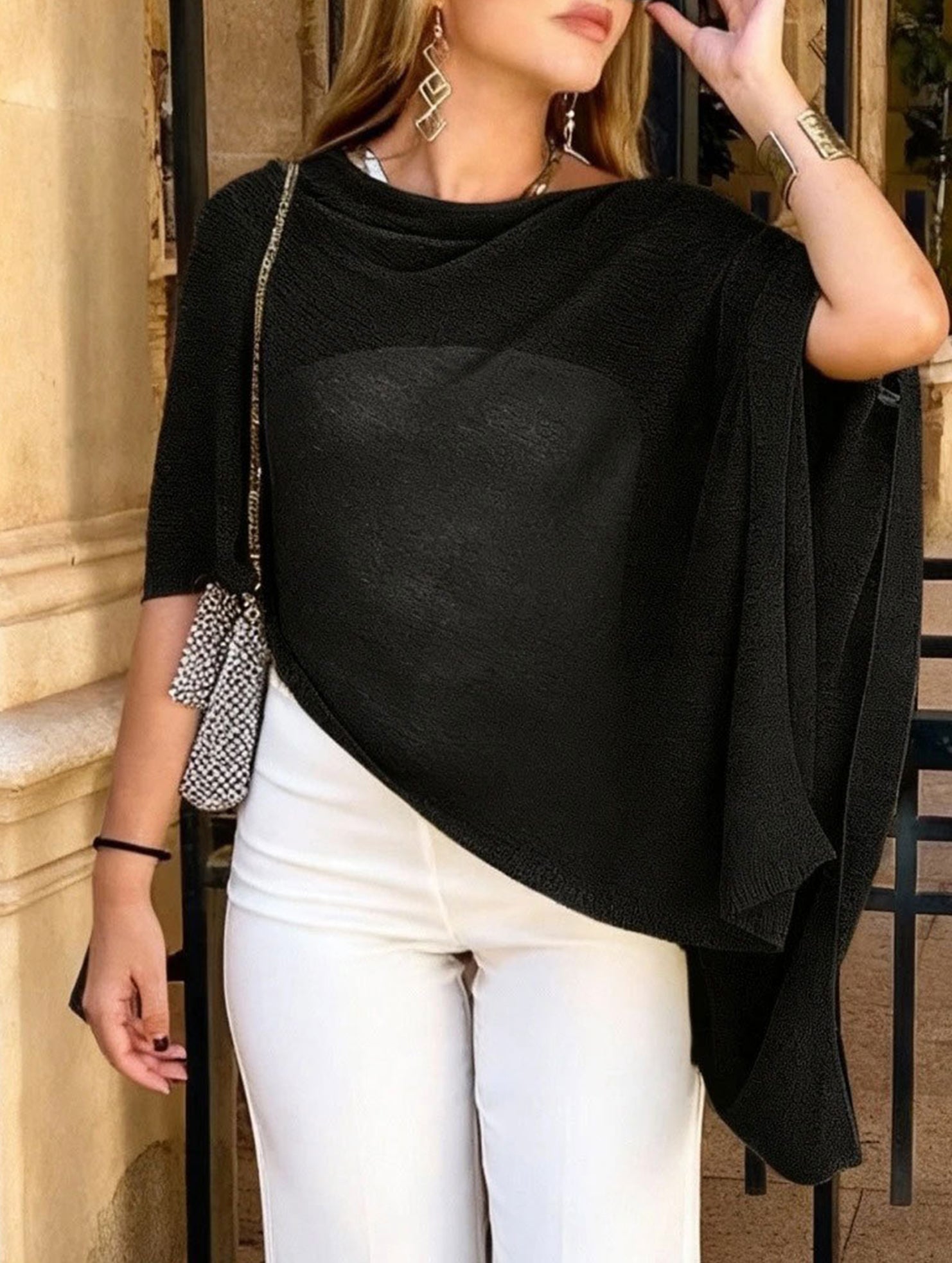 Asymmetrical Hem Casual Top