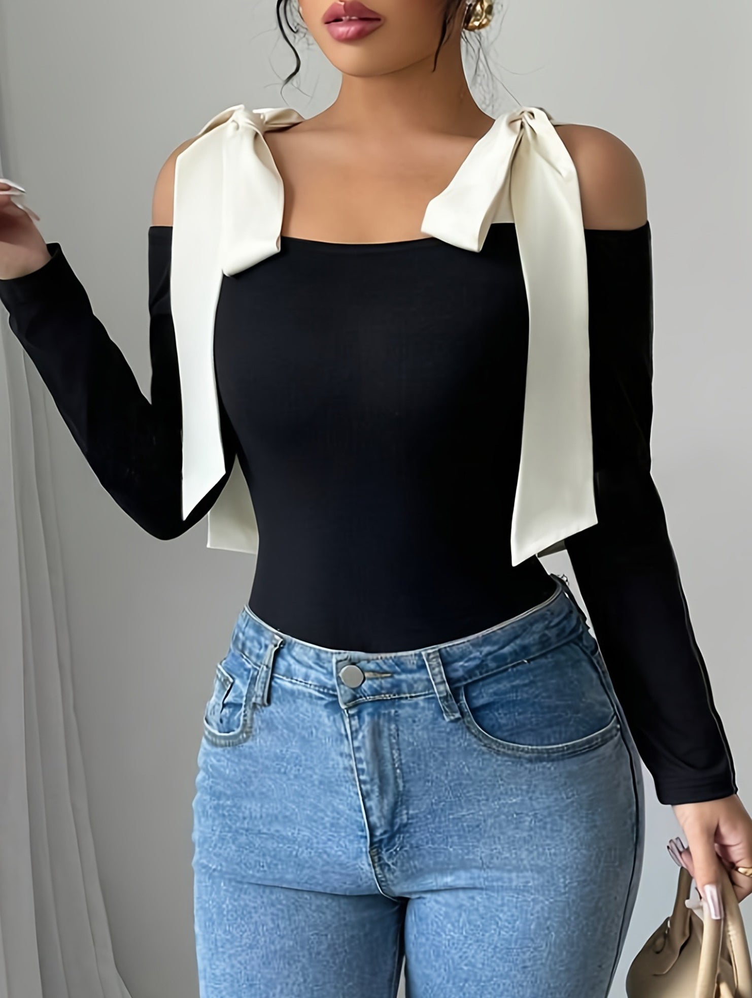 Off Shoulder Slim Tee