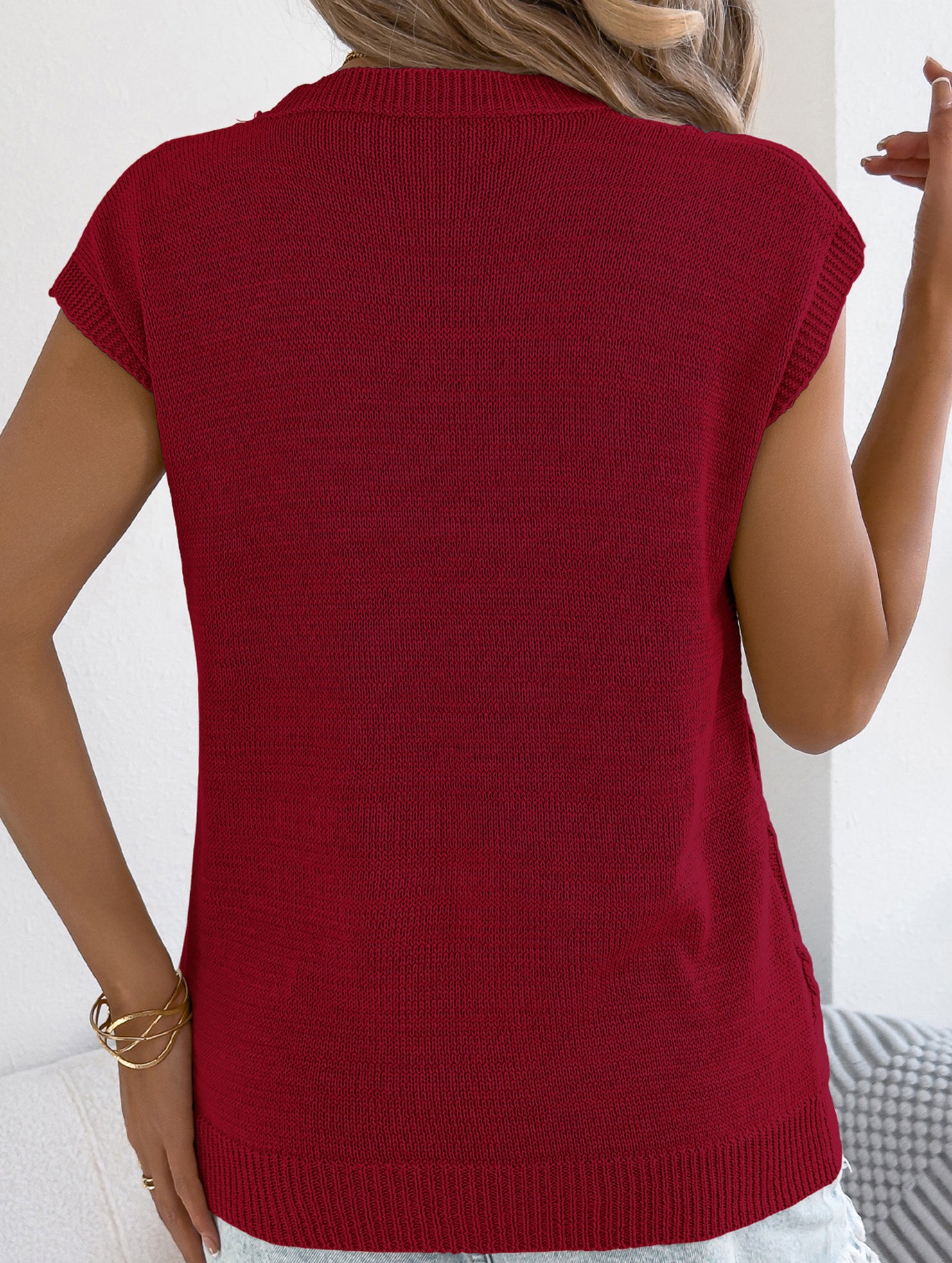 Solid Cable Knit Batwing Sleeve Sweater