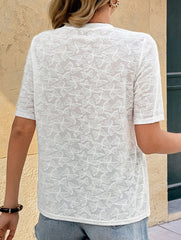 Textured Bow Jacquard Tee