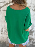 Solid Crewneck Short Sleeve Tee