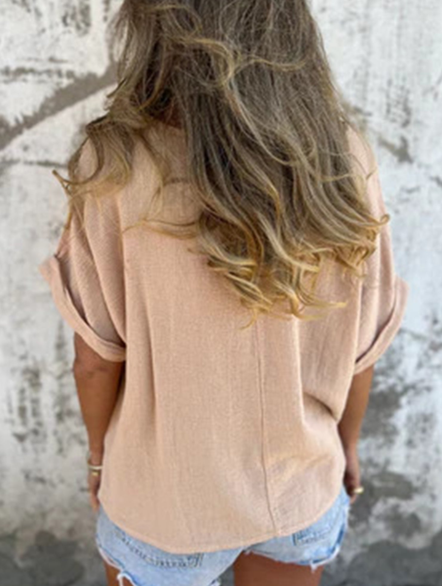 Solid Crewneck Short Sleeve Tee