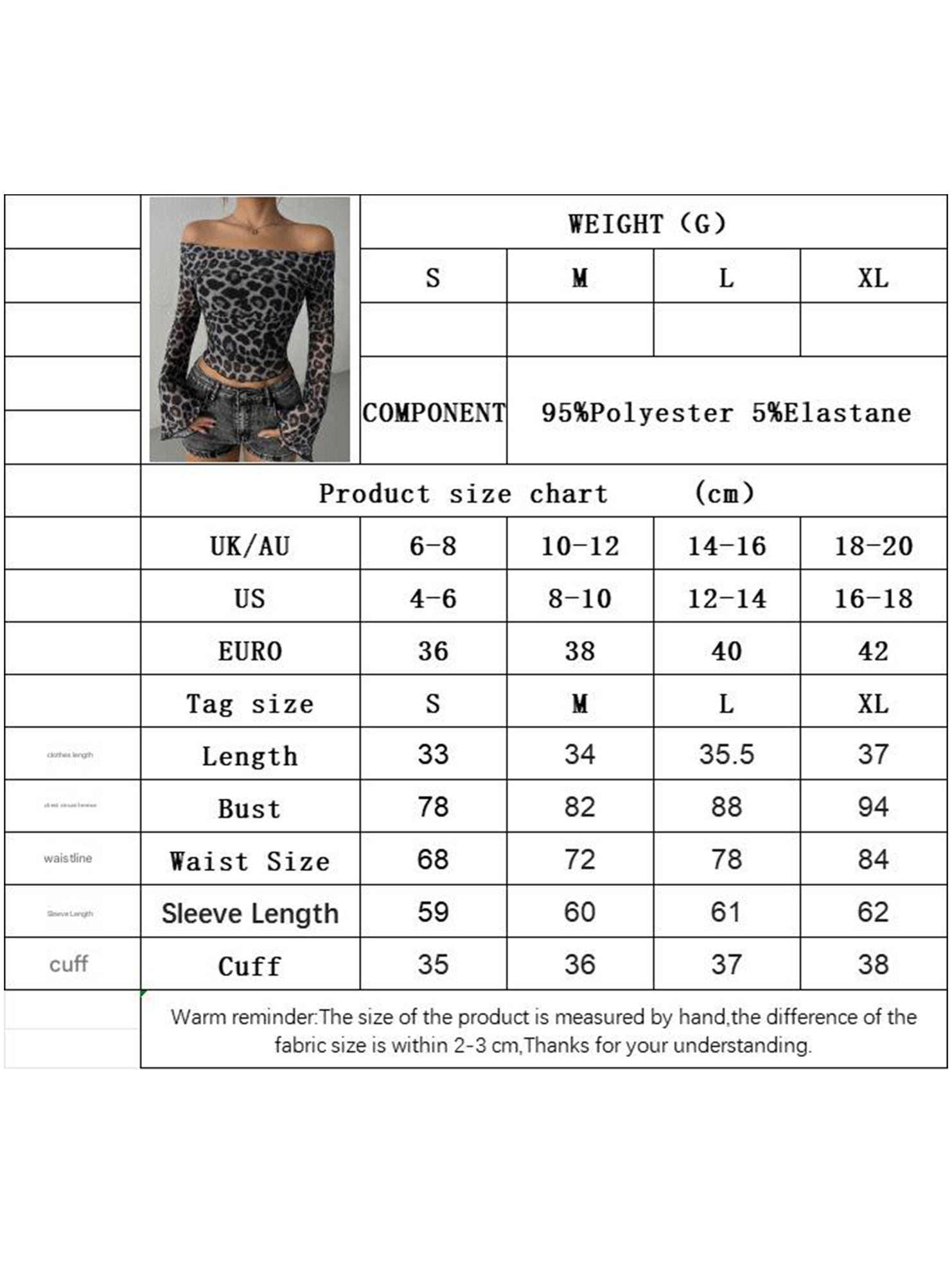 Women's off-shoulder flared sleeve short top_CWTTSL00231