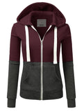 COLOR BLOCKING LONG SLEEVED HOODIE_CWOHOL422