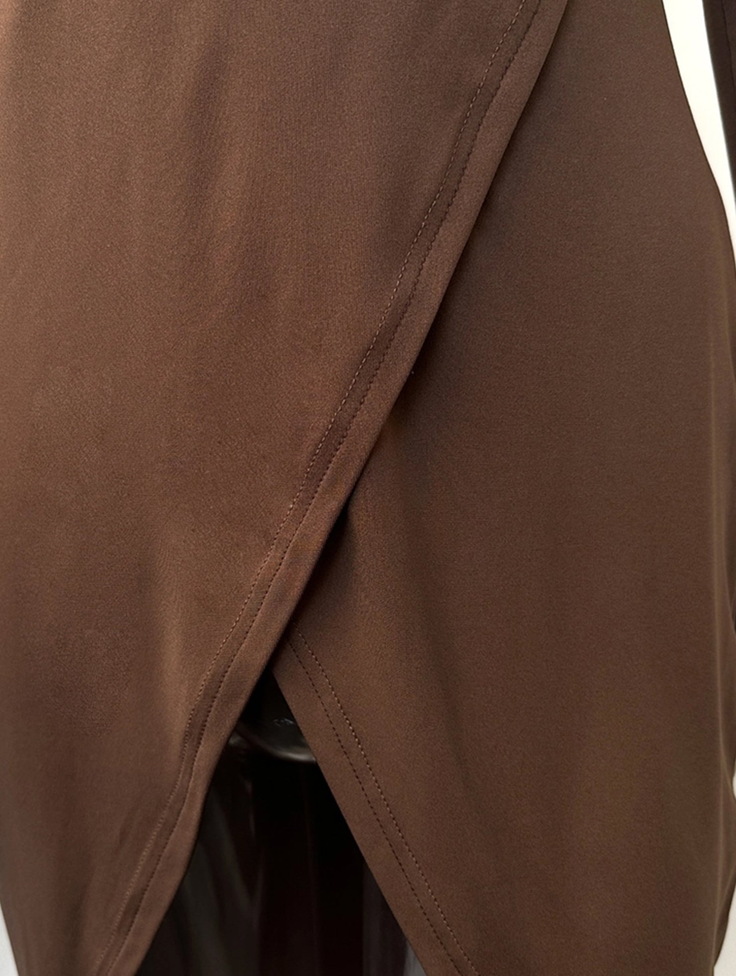 Casual Solid Asymmetric Hem Long Sleeve T-Shirt