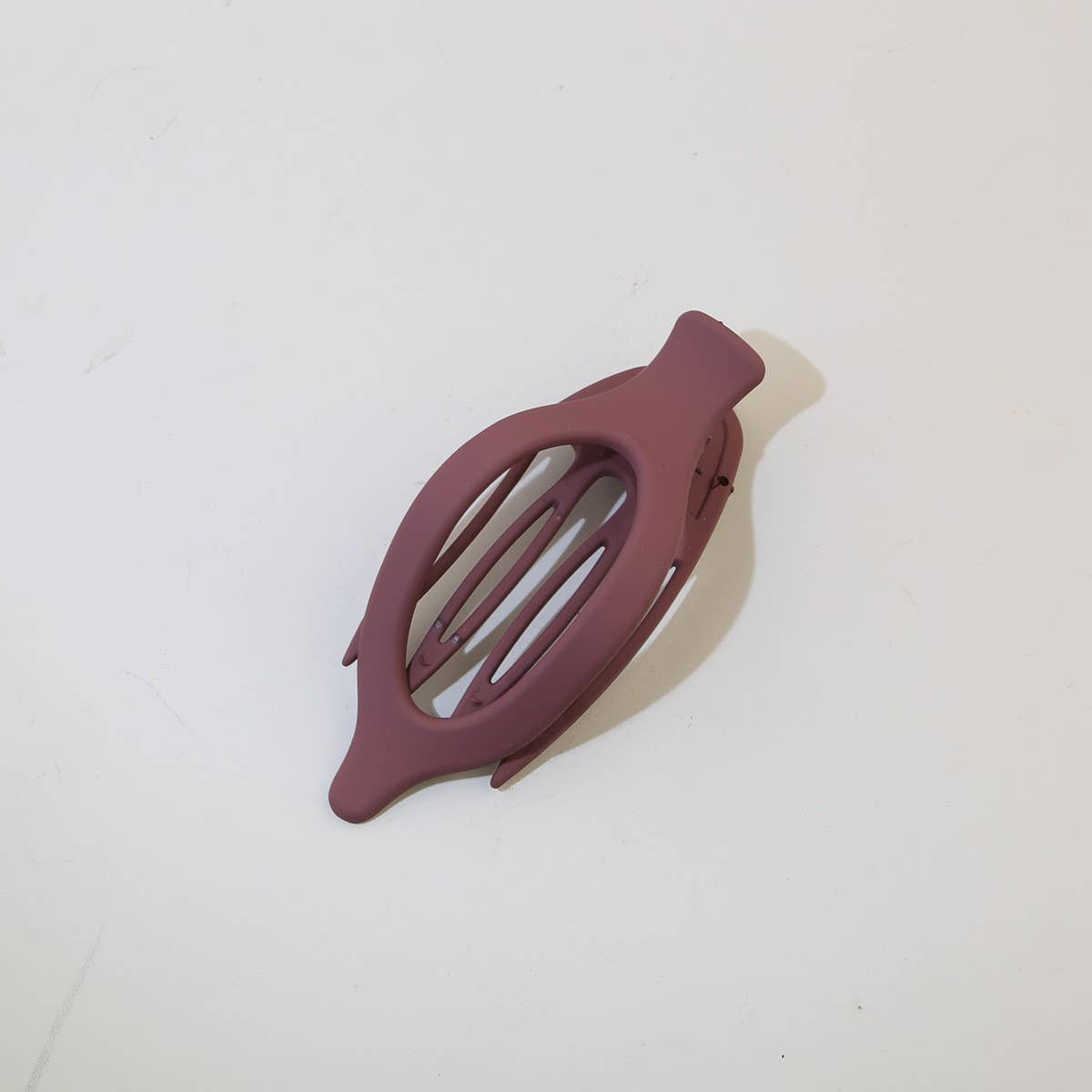 Glossy Matte Oval Hair Clip-Large Duckbill Style_Cwaha07479