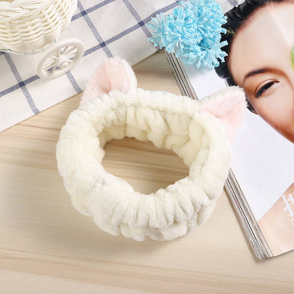 NEW CAT EARS FACE WASH HEADBAND_CWMM0719