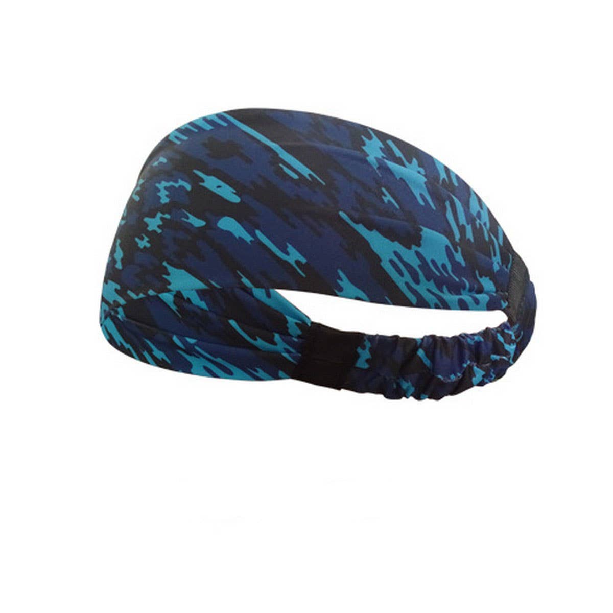 Wide Printed Sports Headband For Yoga Workouts_Cwmm7949