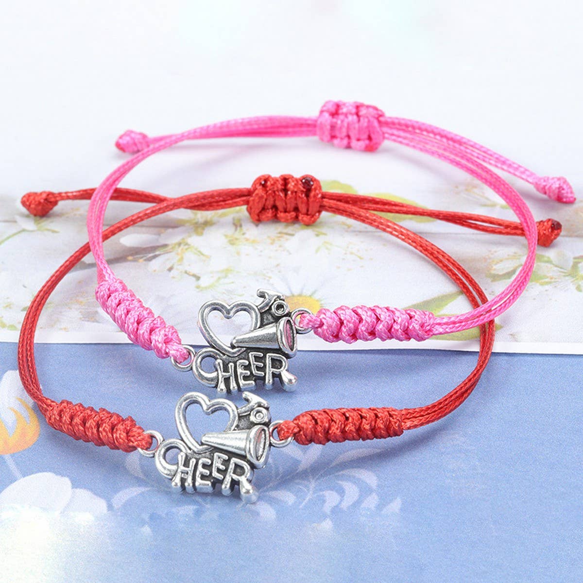 CHEER PATTERN HAND WOVEN BRACELET_CWAJE0723