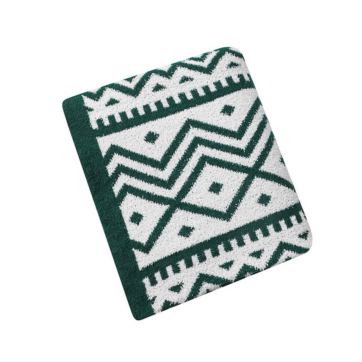 KNITTED SOFT AND LIGHT GEOMETRIC PATTERN BLANKET_CWMM0208