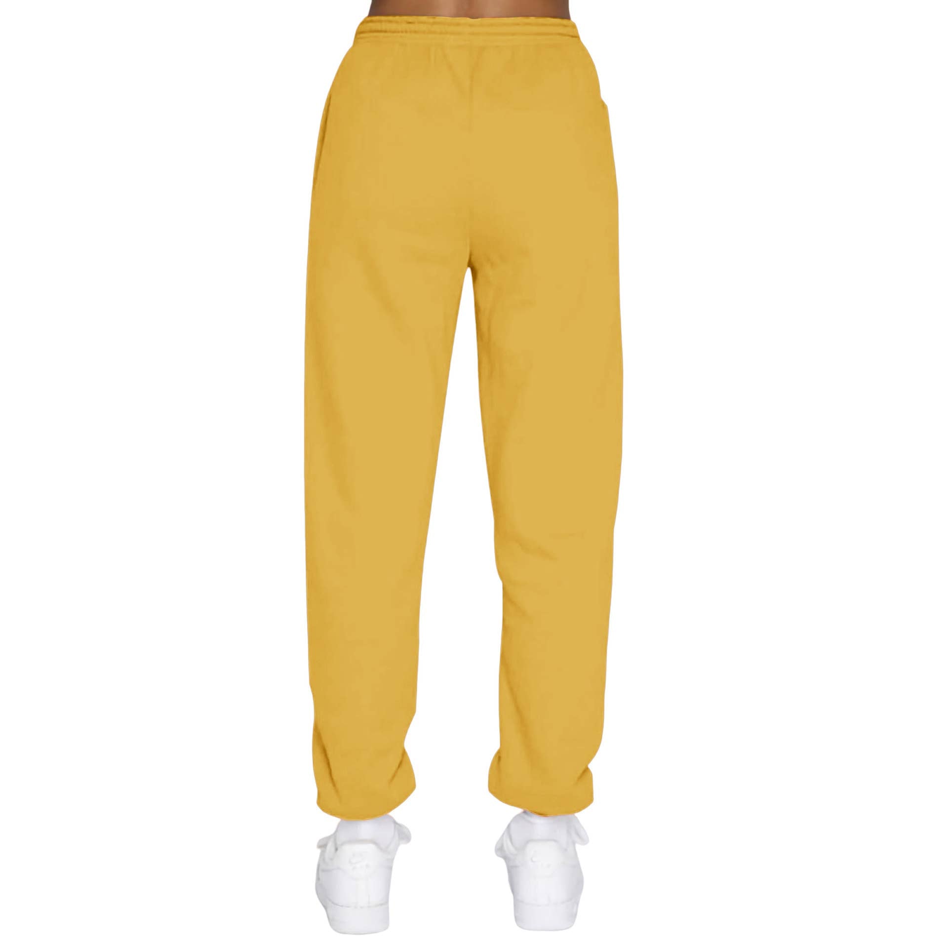 Solid-Color Zipper Sweatshirt And Sweatpants Set