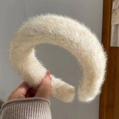 NEW WIDE BRIM PLUSH HEADBAND_CWAHA1716