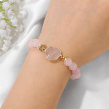 FASHIONABLE HEART STONE BEADED BRACELET_CWAJE2095