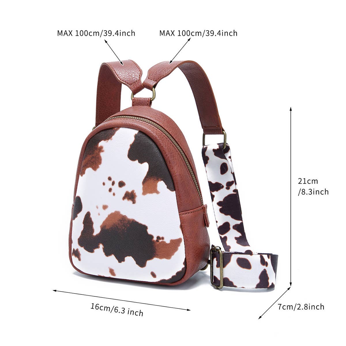 Vintage Print Western Shoulder Bag_Cwab2585