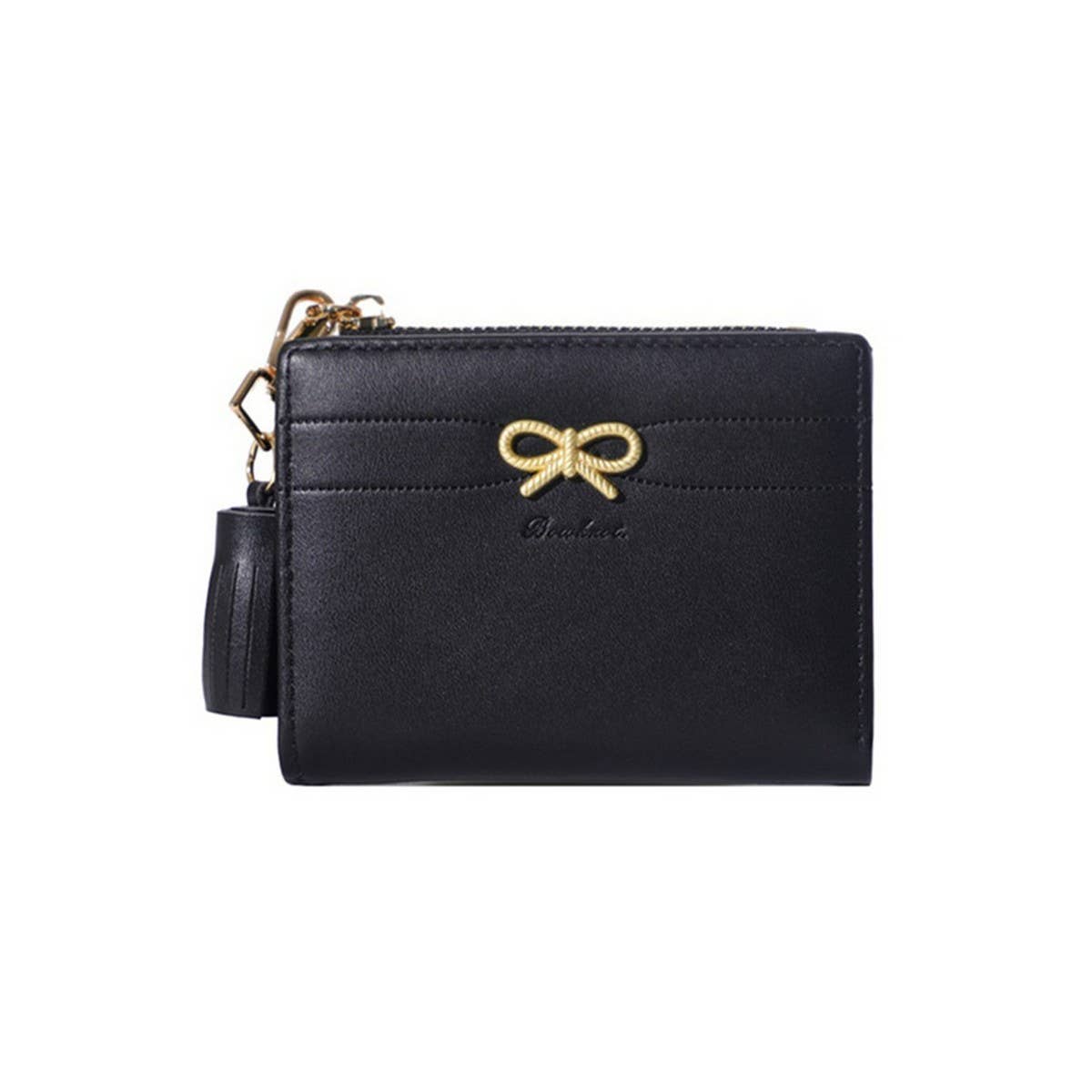 Minimalist Bow Zipper 2-Fold Wallet_Cwab06261