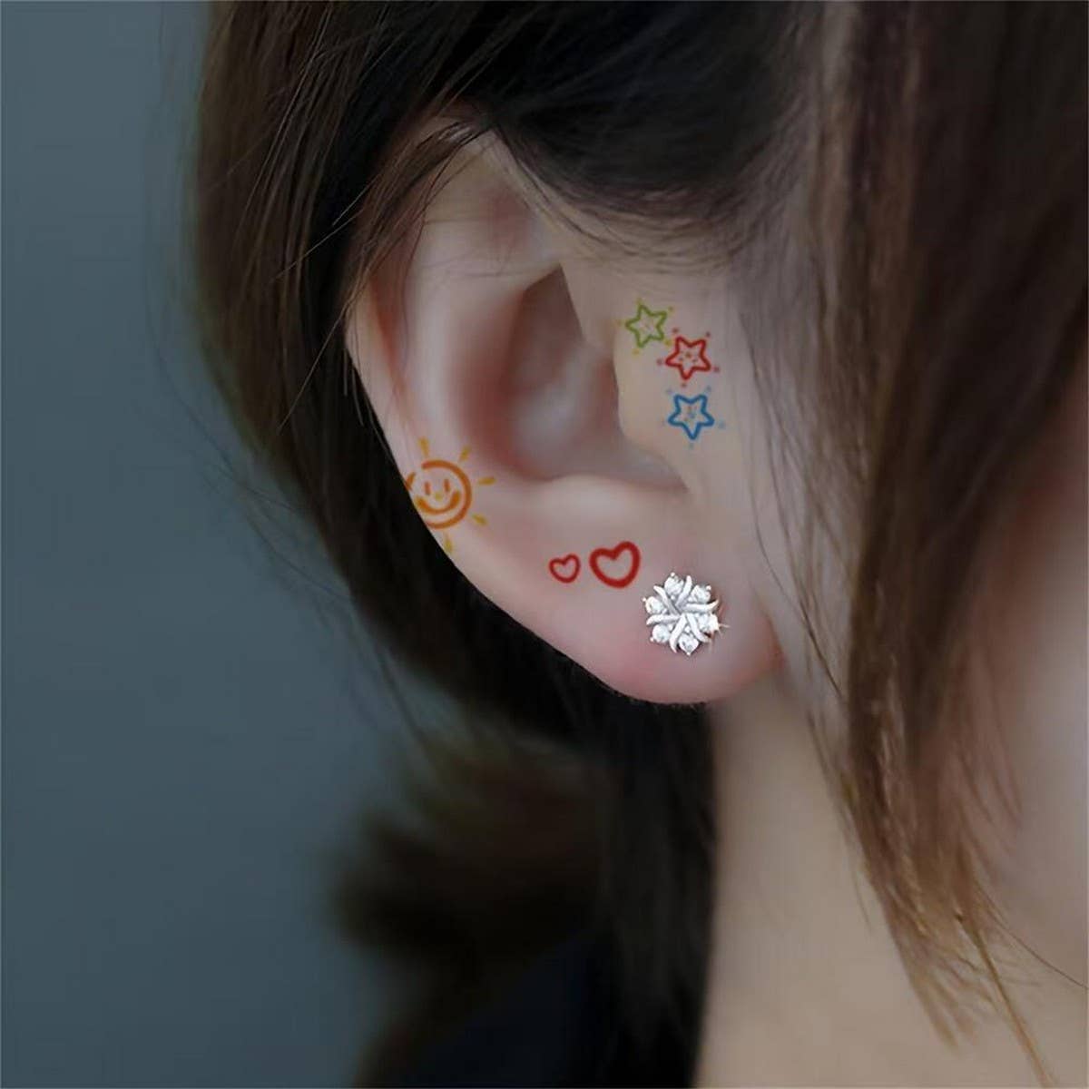 DOPAMINE EAR TATTOO STICKERS HYUNA STYLE FUN_CWMM8232