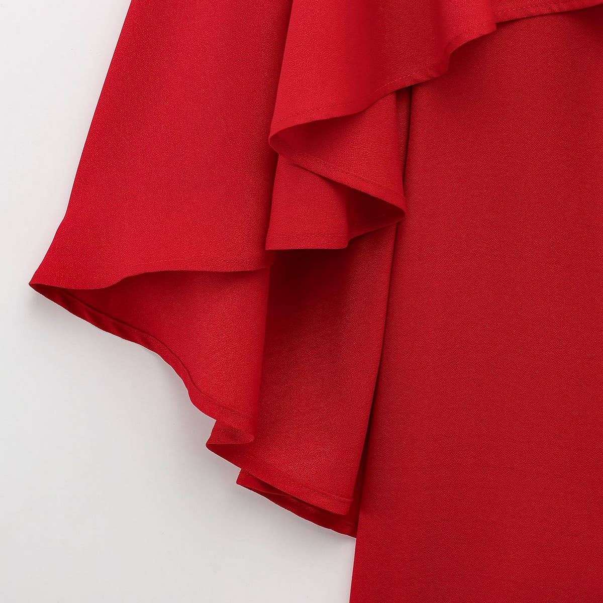 Womens Elegant Cape Sleeve Short Dress