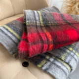 Rainbow Mohair Plaid Scarf Women Winter Wrap_Cwasc03465