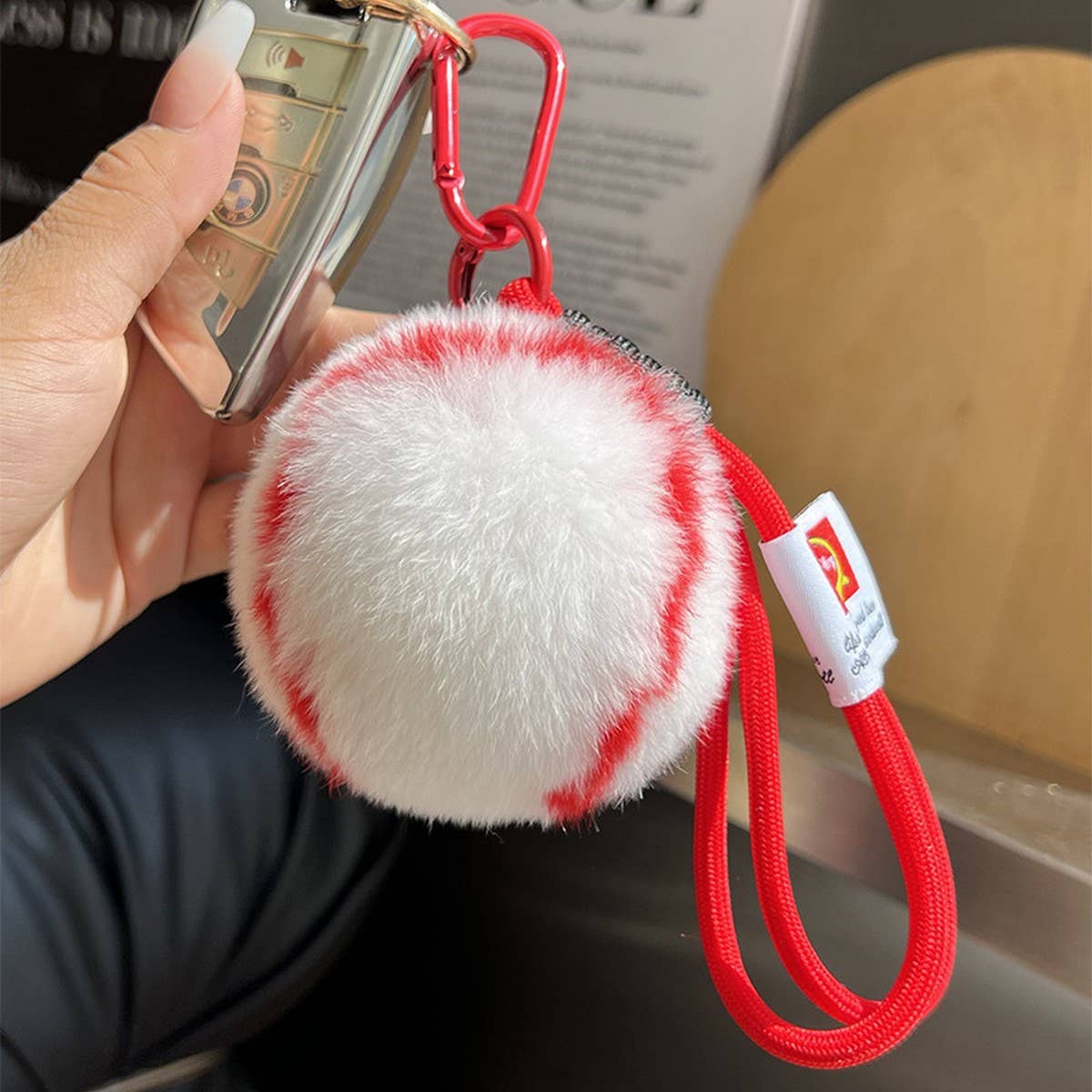 Cwmm10409_Tennis Ball Keychain  Bag Charm Gift