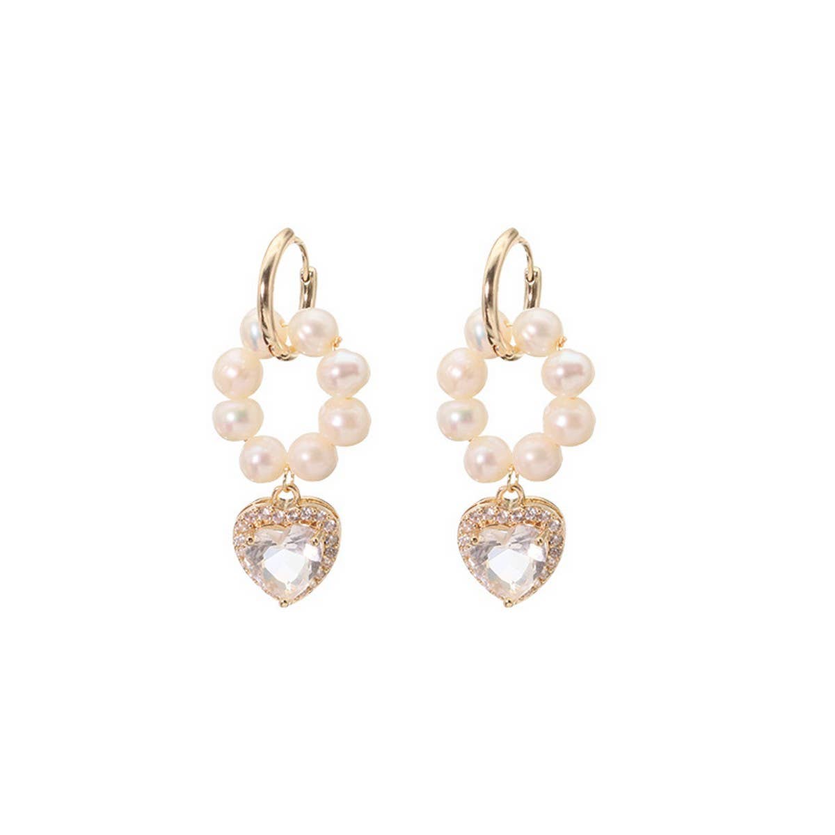 Womens Light Luxury Natural Pearl Earrings