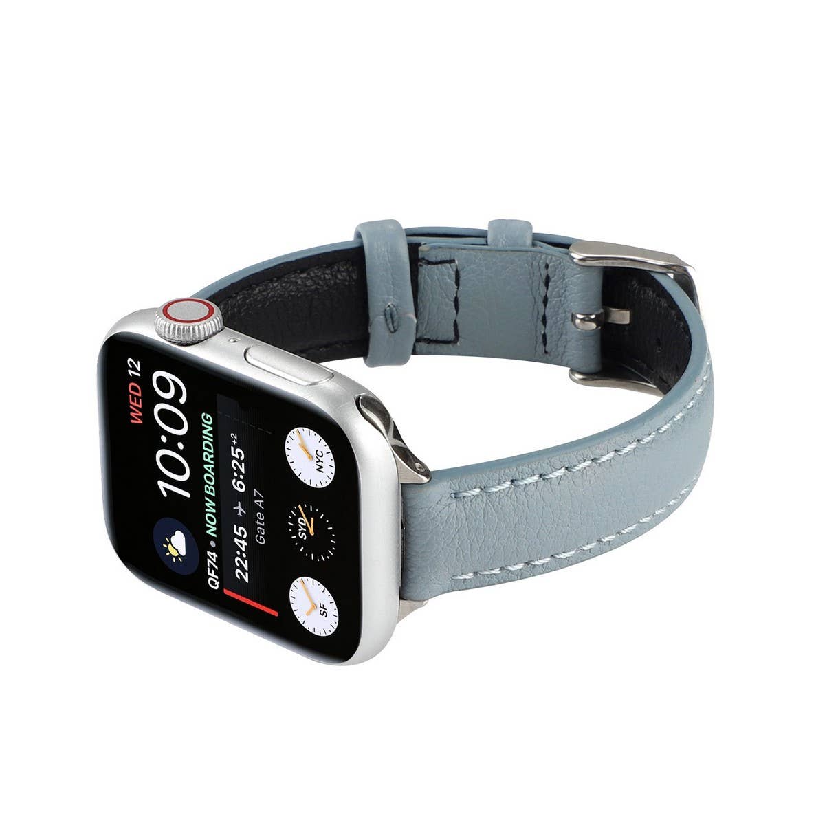 IWATCH9 1SE WOMENS APPLE WATCH8 SLIM LEATHER STRAP_CWWW0073