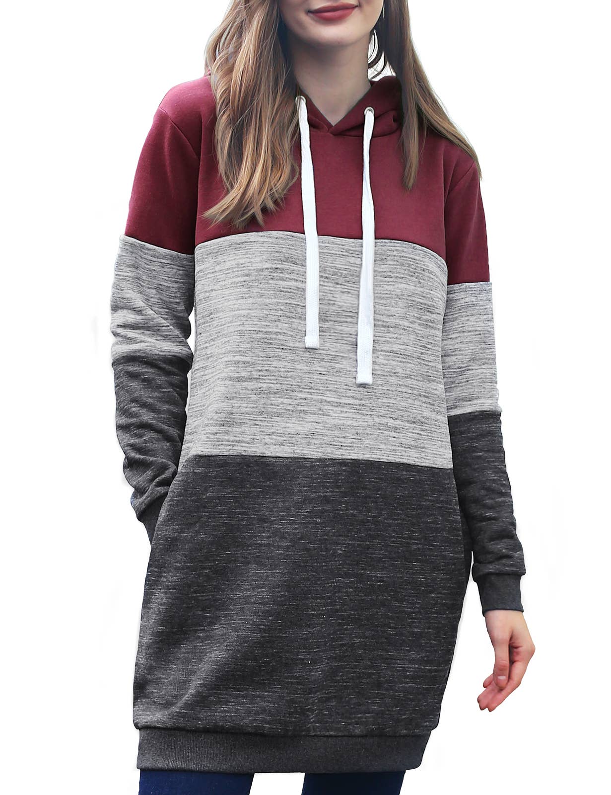 Women Fashion Long Hooded Hoodies_Cwohol439