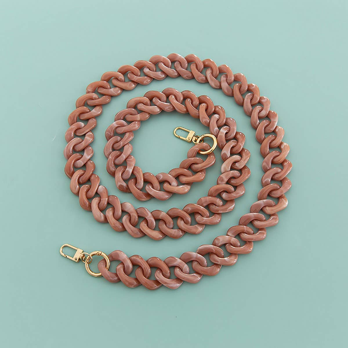 47IN ACRYLIC DIAMOND BAG STRAP COLORFUL CHAIN_CWMM5058