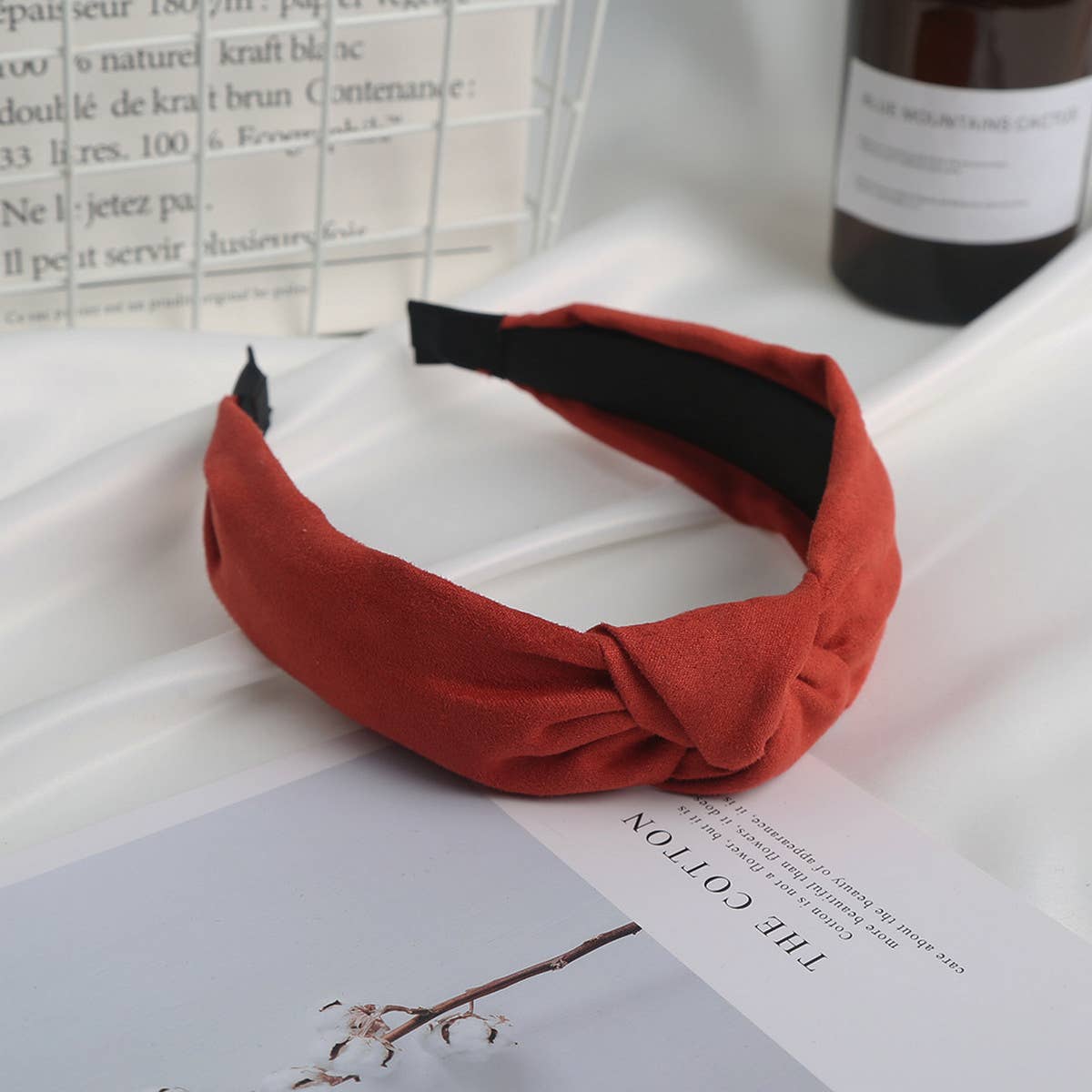 SIMPLE SOLID COLOR WIDE BRIM HEADBAND_CWAHA1675