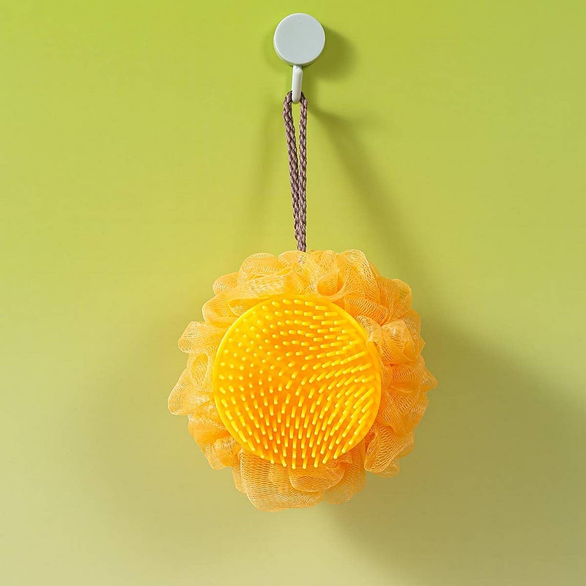 BATH POUF LARGE MASSAGE SCALP BATH BALL WITH COMB_CWMM3354