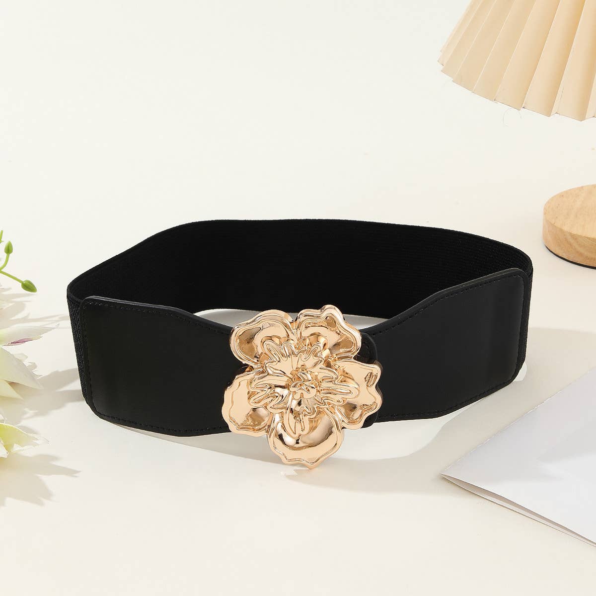 Women Three-Dimensional Flower Waist Belt_Cwabe0229