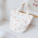 SPRING CANVAS LUNCH BUCKET BAG FOR WOMEN_CWAB5672