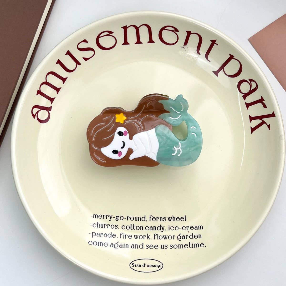 FAIRY TALE MERMAID ACETATE CLAW STAR OCEAN HAIRPIN_CWAHA5906