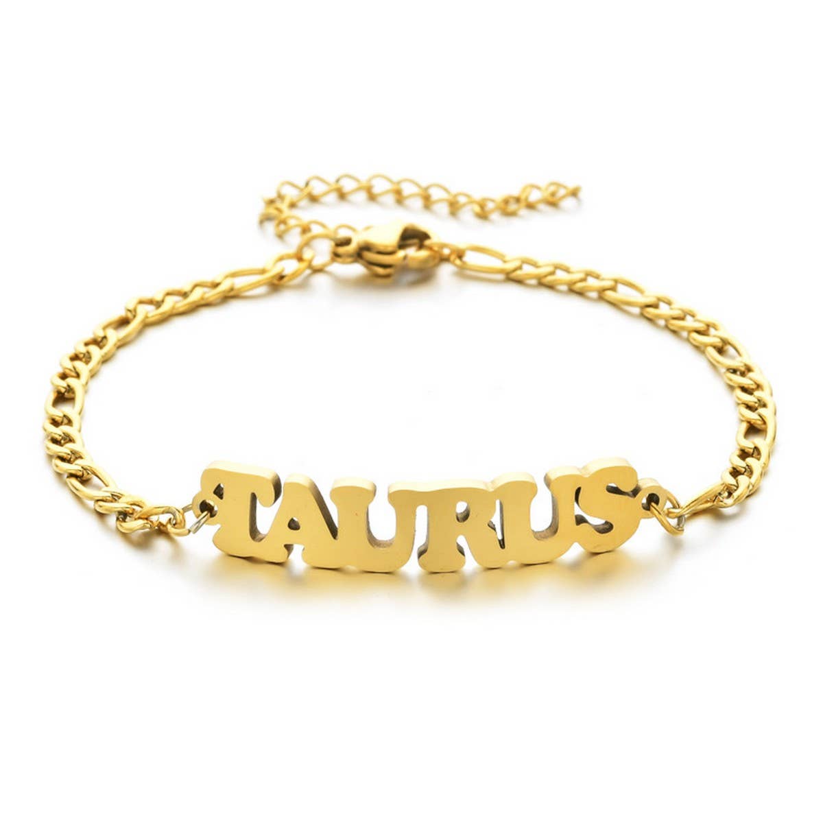 NEW STAINLESS STEEL ZODIAC PENDANT BRACELET_CWMM2716