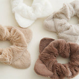 Fuzzy Cat Ears Hair Scrunchies For Winter_Cwaha0375