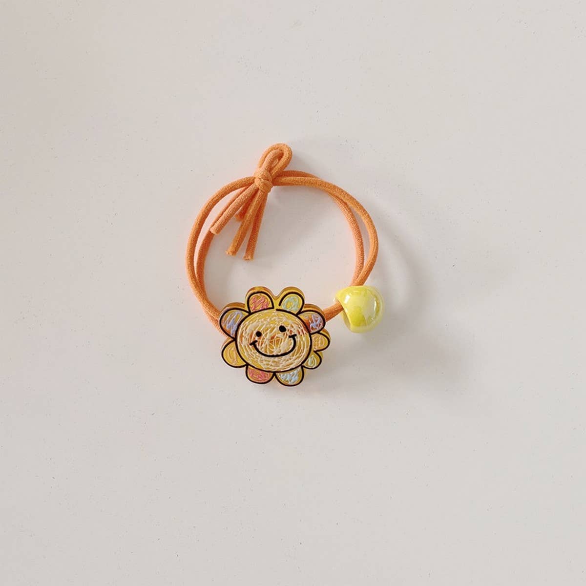 CUTE CARTOON SMILING DINOSAUR KNOTTED HAIR TIE_CWAHA1862