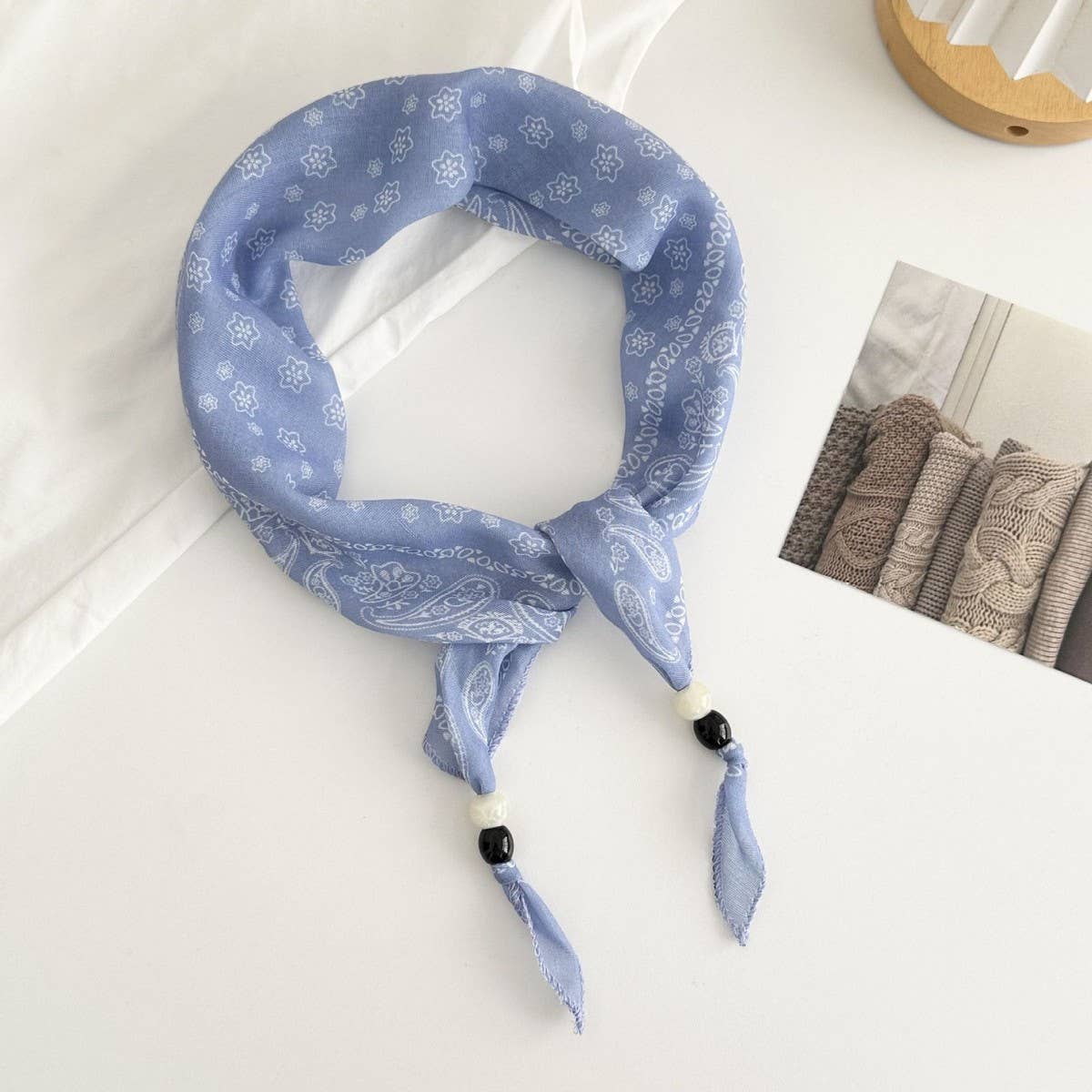 Boho Paisley Scarf Headband Neck Wrap_Cwasc02973