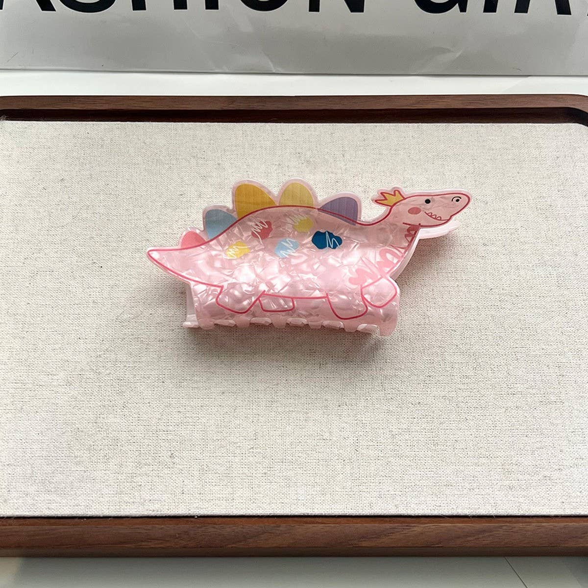 CUTE DINOSAUR PET HAIR CLAW ACRYLIC ANIMAL CLIP_CWAHA5830