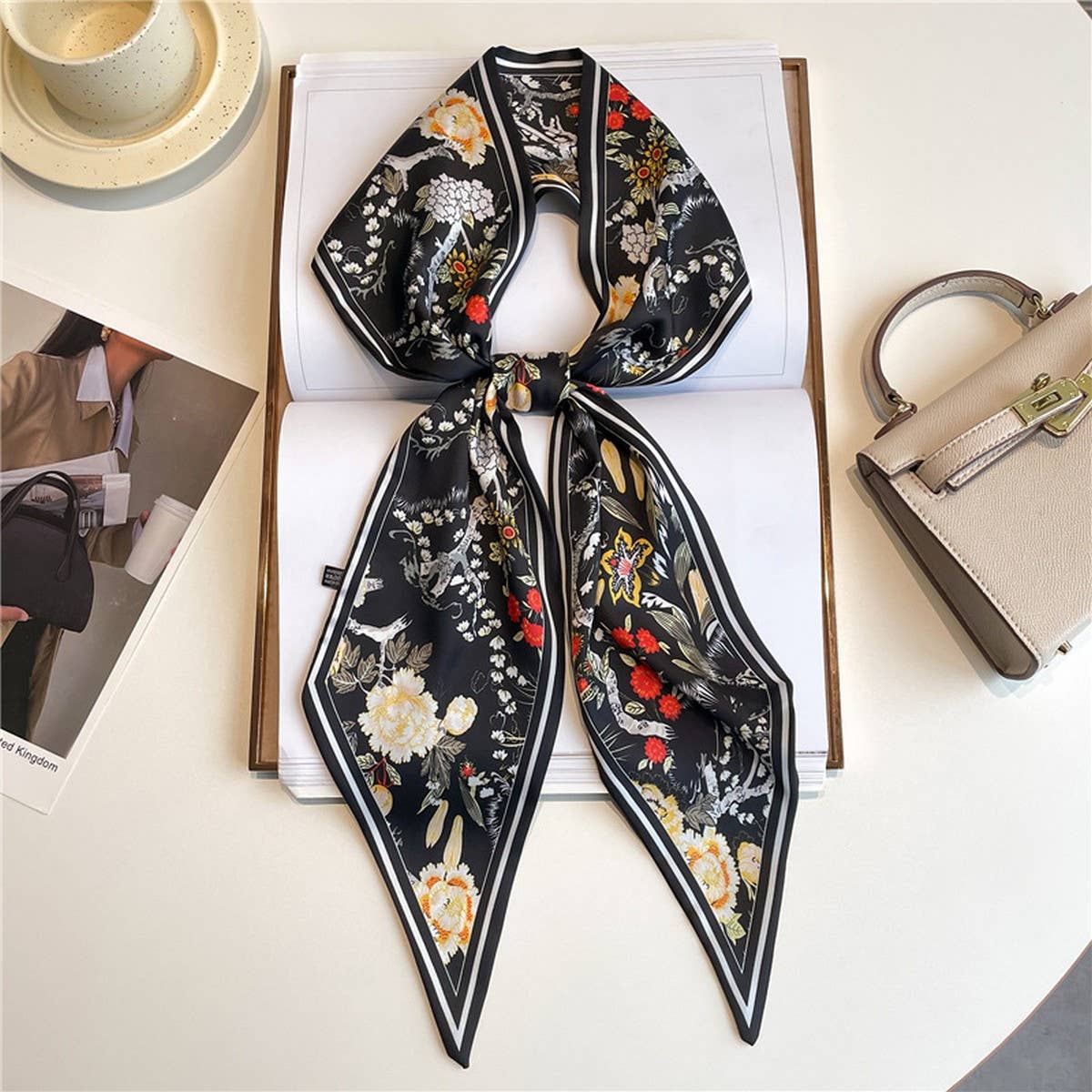 POLKA DOT THIN FASHIONABLE ALL MATCH HEAD SCARF_CWASC1517