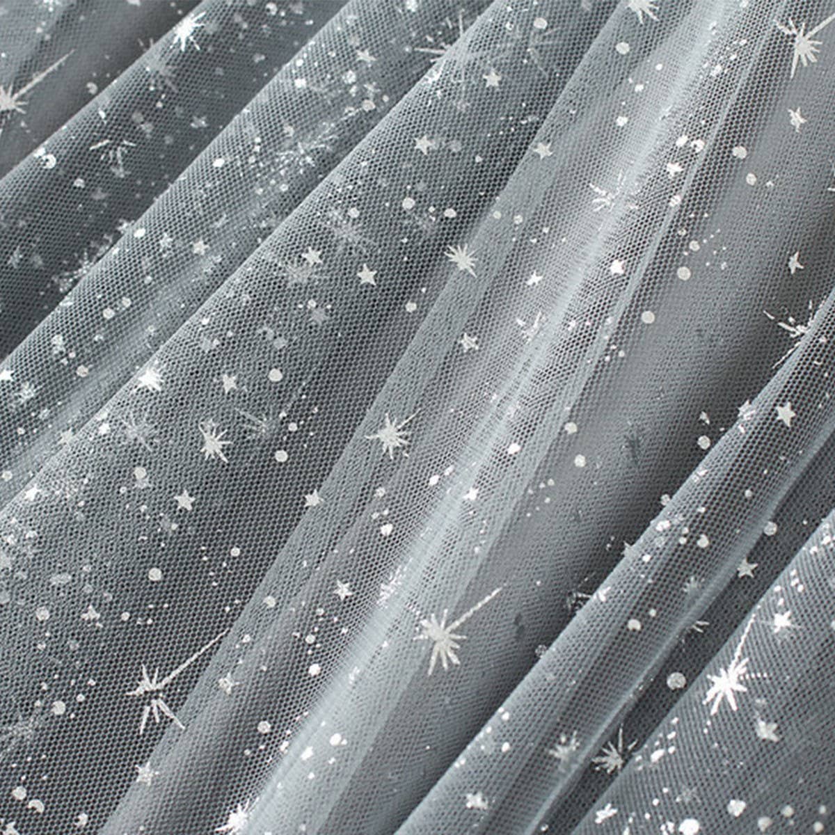 STARRY SEQUIN TULLE A LINE FAIRY MIDI SKIRT_CWBMS0389