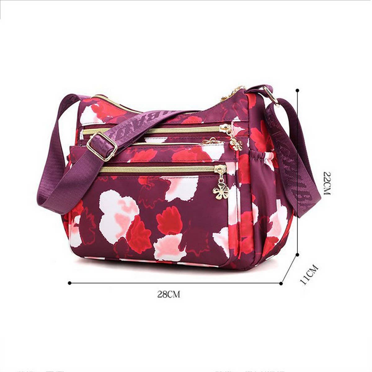 Multilayer Printed Backpack Shoulder Crossbody Bag_Cwasc1764