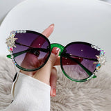 Women Fashionable Anti-Uv Rhinestone Sunglasses_Cwasg0189