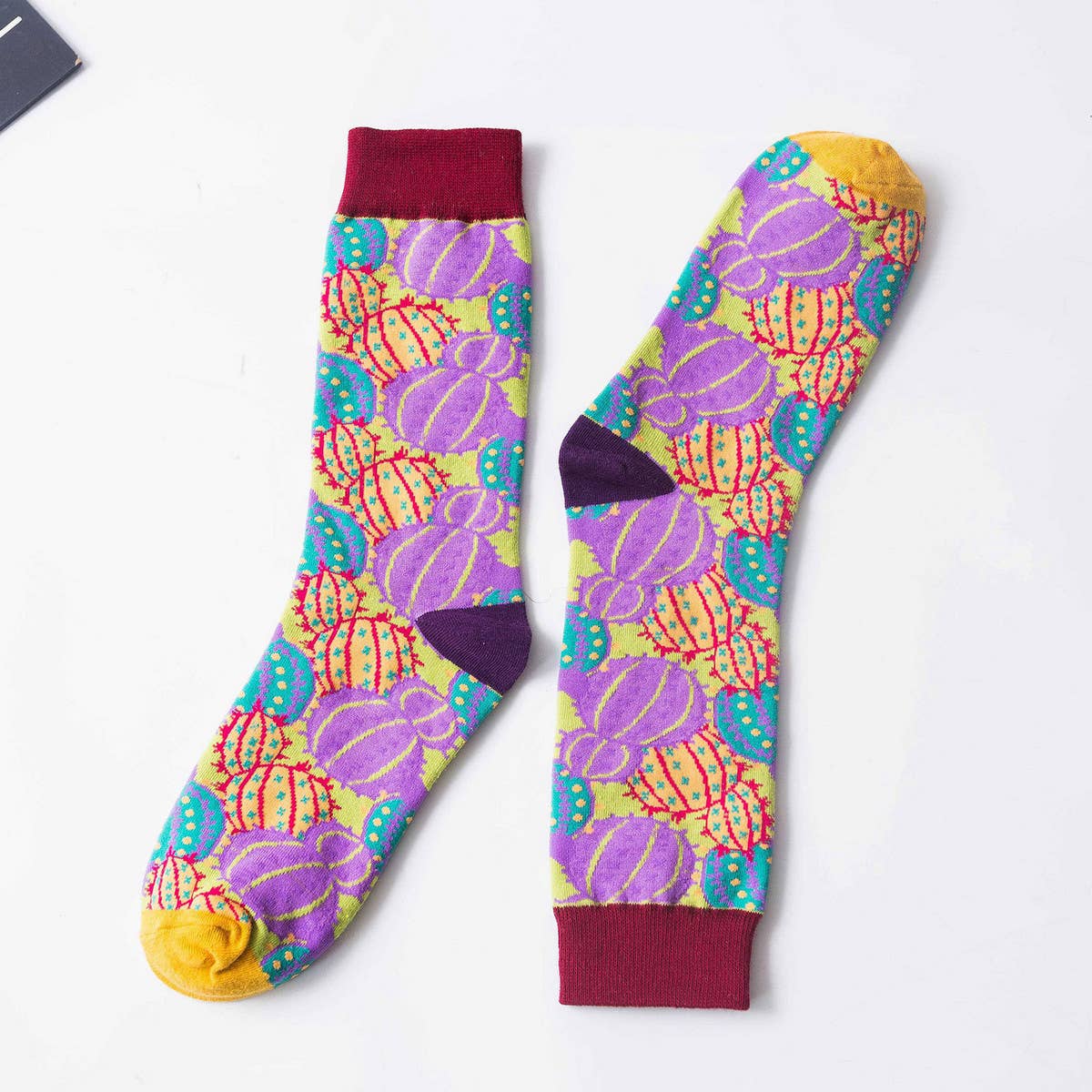 CASUAL PERSONALIZED JACQUARD SOCKS_CWMS0353